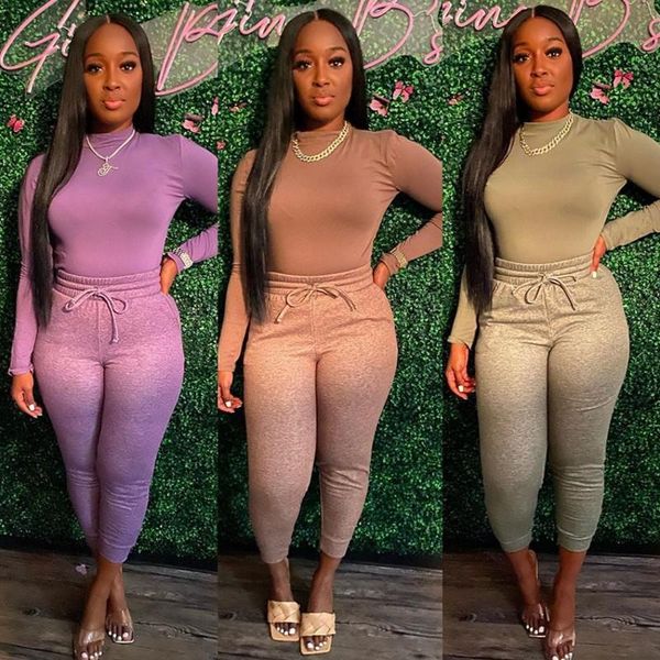 women's two piece pants casual jogger tracksuits for women turtleneck solid long sleeves high elastic waist skinny s-2xl nightclub 2pc, White
women's two piece pants casual jogger tracksuits for women turtleneck solid long sleeves high elastic waist skinny s-2xl nightclub 2pc, White