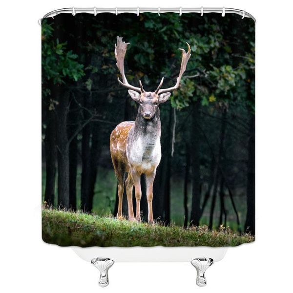 eco-friendly landscape animal deer polyester washable bath decor natural scenery shower curtains with hooks
eco-friendly landscape animal deer polyester washable bath decor natural scenery shower curtains with hooks
