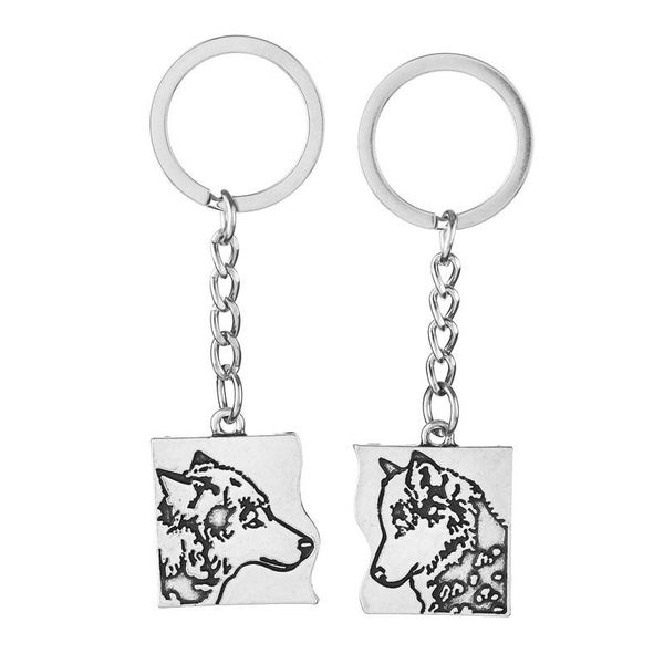 keychains 5pcs couples wolf pendant key chain nordic viking talisman lover's gift friend jewelry, Silver
keychains 5pcs couples wolf pendant key chain nordic viking talisman lover's gift friend jewelry, Silver