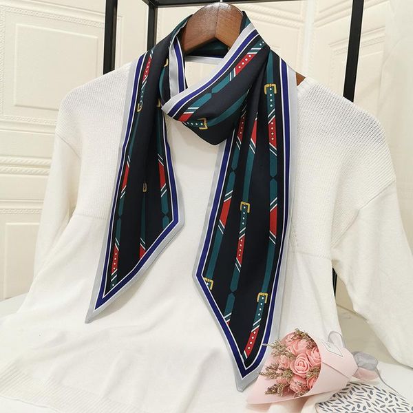 scarves orange, navy blue, white green 14*150cm scarfs women silk bag hair neck skinny scarf wrist towel foulard hijab, Blue;gray
scarves orange, navy blue, white green 14*150cm scarfs women silk bag hair neck skinny scarf wrist towel foulard hijab, Blue;gray