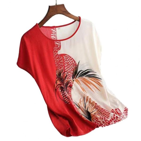 summer t-shirts floral print short sleeve women round neck loose t-shirt beautiful casual women's, White
summer t-shirts floral print short sleeve women round neck loose t-shirt beautiful casual women's, White