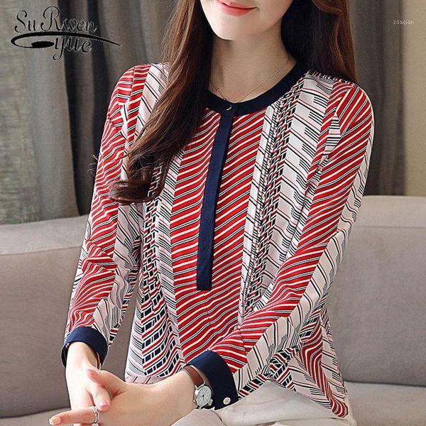 spring striped chiffon blouse shirt fashion woman blouses 2021 long sleeve women ol blusa feminina 1141 40 women's & shirts, White
spring striped chiffon blouse shirt fashion woman blouses 2021 long sleeve women ol blusa feminina 1141 40 women's & shirts, White