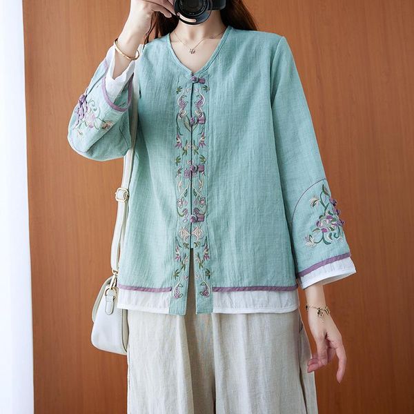 ethnic clothing 2021 retro chinese women blouse traditional vintage button shirt zen autumn oriental woman, Red
ethnic clothing 2021 retro chinese women blouse traditional vintage button shirt zen autumn oriental woman, Red
