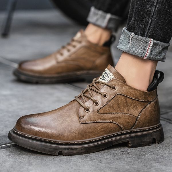 martin autumn and winter high work clothes leather middle british warm men's shoes snow boots, Black
martin autumn and winter high work clothes leather middle british warm men's shoes snow boots, Black