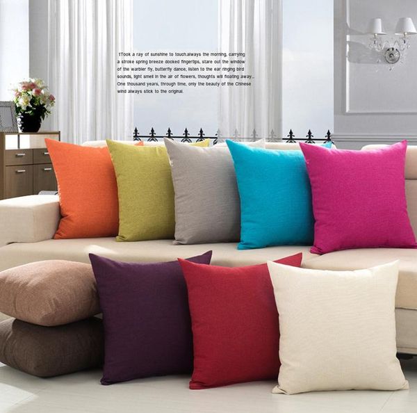 45x45cm decorative plain linen throw pillow covers sofa bed cushion cover case in office coffee shop cushion/decorative
45x45cm decorative plain linen throw pillow covers sofa bed cushion cover case in office coffee shop cushion/decorative