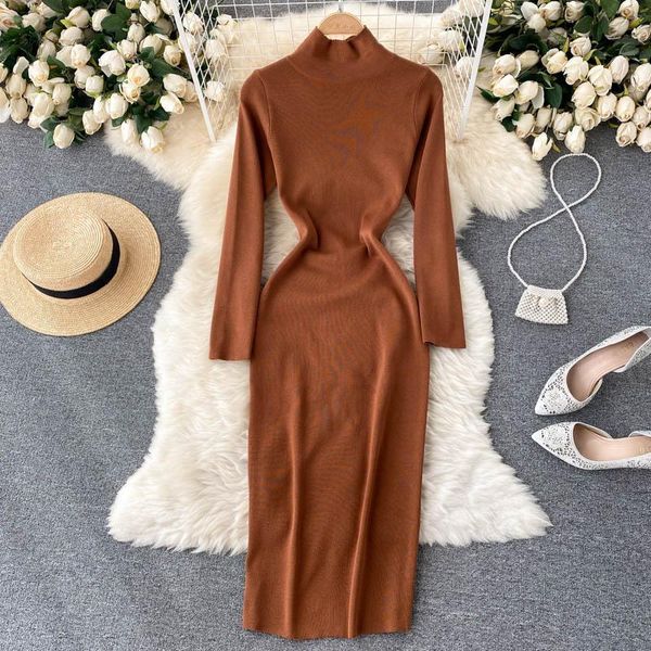 casual dresses singreiny women knitted pencil dress stand collar long sleeve elastic slim autumn winter bodycon knit sweater, Black;gray
casual dresses singreiny women knitted pencil dress stand collar long sleeve elastic slim autumn winter bodycon knit sweater, Black;gray