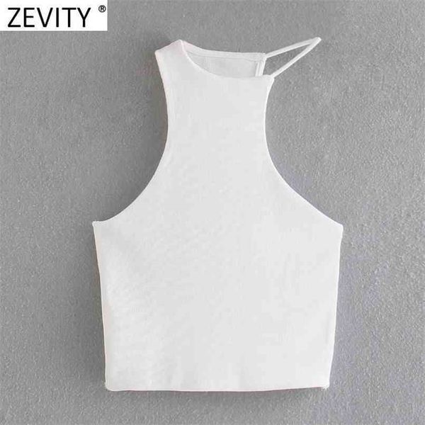 zevity women chic asymmetrical white knitting camis tank high street ladies sleeveless vest summer slim crop sw843 210705
zevity women chic asymmetrical white knitting camis tank high street ladies sleeveless vest summer slim crop sw843 210705