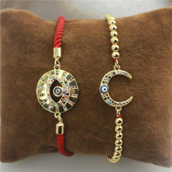 link, chain 10pcs/lot fashion plated bracelet,colorful eye/moon shape cz charm bracelet, handmade bracelet wholesale, Black
link, chain 10pcs/lot fashion plated bracelet,colorful eye/moon shape cz charm bracelet, handmade bracelet wholesale, Black
