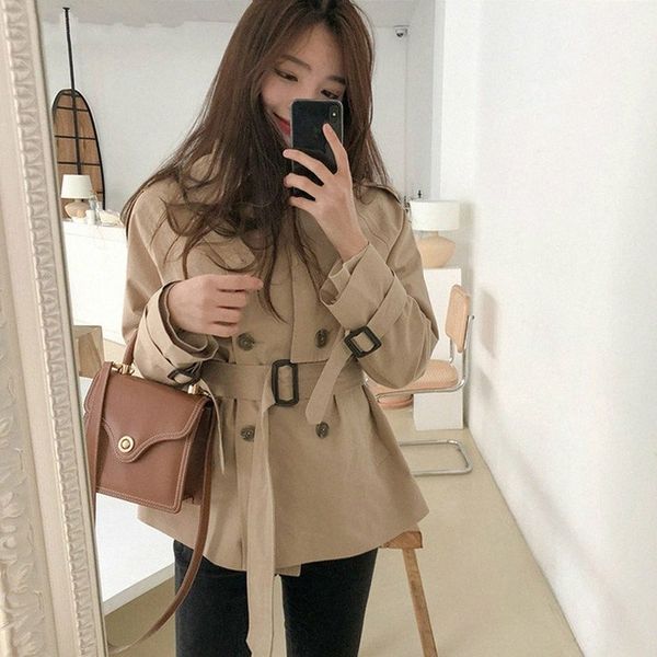 drop shipping fashion ladies doublebreasted workwear trench coats women loose short female belted outerwear windbreaker l7av, Black
drop shipping fashion ladies doublebreasted workwear trench coats women loose short female belted outerwear windbreaker l7av, Black