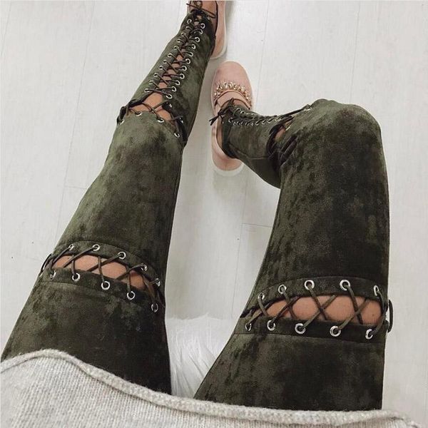 women's pants & capris women up suede leather pencil high waist hollow out bodycon club party bandage black trousers, Black;white
women's pants & capris women up suede leather pencil high waist hollow out bodycon club party bandage black trousers, Black;white