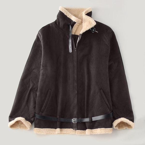 men's jackets men plus size lapel collar long sleeve padded leather jacket vintage style thicken coat sheepskin cashmere winter, Black;brown
men's jackets men plus size lapel collar long sleeve padded leather jacket vintage style thicken coat sheepskin cashmere winter, Black;brown