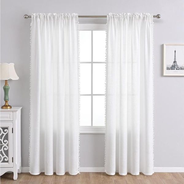 curtain & drapes sheer voile pom tasseled nice craftsmanship rod pocket window beautiful home textile
curtain & drapes sheer voile pom tasseled nice craftsmanship rod pocket window beautiful home textile