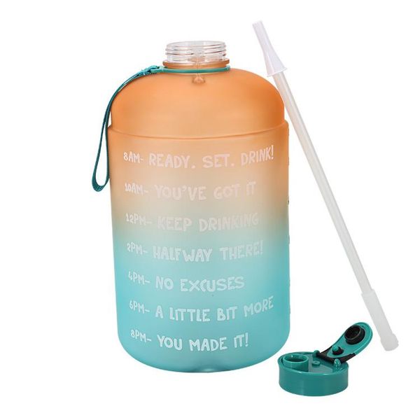 water bottle 3.78l with straw 1 gallon large gradient color bucket fitness outdoor sports accessory
water bottle 3.78l with straw 1 gallon large gradient color bucket fitness outdoor sports accessory