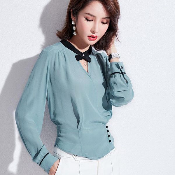 spring fall fashion women office lady patchwork slim high waisted blue blouse shirt , autumn woman korean chiffon blouses women's & shi, White
spring fall fashion women office lady patchwork slim high waisted blue blouse shirt , autumn woman korean chiffon blouses women's & shi, White