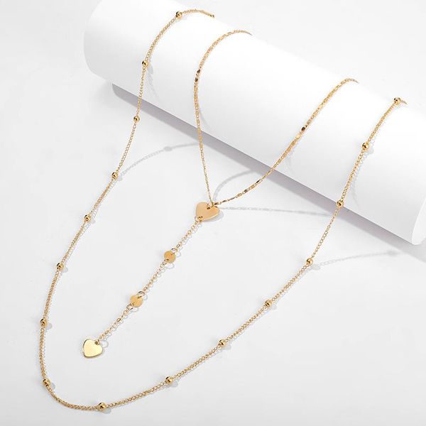 chains bohemian long heart pendant necklace fashion sweater chain gift accessories gold metal simple jewelry for women 2021, Silver
chains bohemian long heart pendant necklace fashion sweater chain gift accessories gold metal simple jewelry for women 2021, Silver