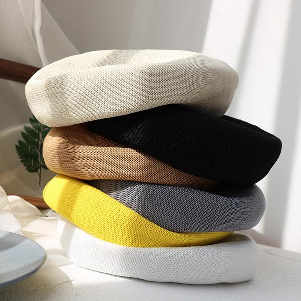 berets women spring summer hats ladies solid color knitted beret femme hollow out feminina, Blue;gray
berets women spring summer hats ladies solid color knitted beret femme hollow out feminina, Blue;gray