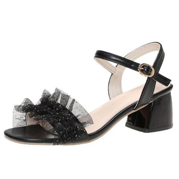 sandals women's fashion large size thick with thin belt buckle light and comfortable all-match casual women, Black
sandals women's fashion large size thick with thin belt buckle light and comfortable all-match casual women, Black