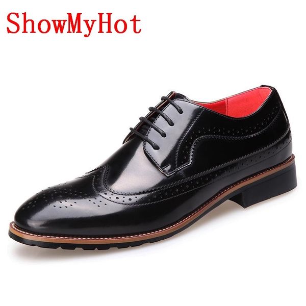 showmymen spring summer bullock shoes male design round toe brogue moccasin flats shoes business classic dress loafers 210330, Black
showmymen spring summer bullock shoes male design round toe brogue moccasin flats shoes business classic dress loafers 210330, Black