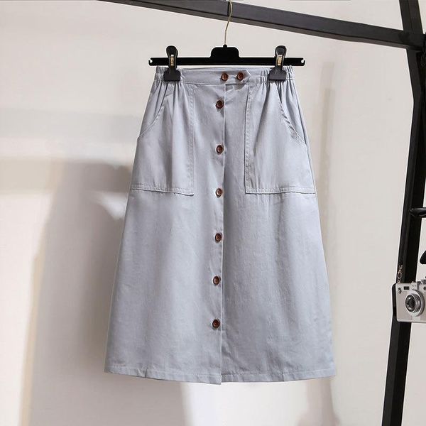 skirts women cotton a-line single-breasted skirt summer casual high waist, Black
skirts women cotton a-line single-breasted skirt summer casual high waist, Black