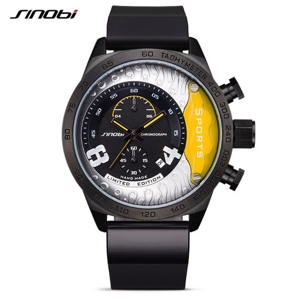 wristwatches sinobi creative chronograph men's watches military waterproof geneva quartz men sports clock relogio masculino, Slivery;brown
wristwatches sinobi creative chronograph men's watches military waterproof geneva quartz men sports clock relogio masculino, Slivery;brown