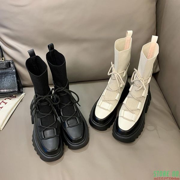 boots fashion socks shoes women fall korean version 2021 thick bottom high small short knitted elastic thin, Black
boots fashion socks shoes women fall korean version 2021 thick bottom high small short knitted elastic thin, Black