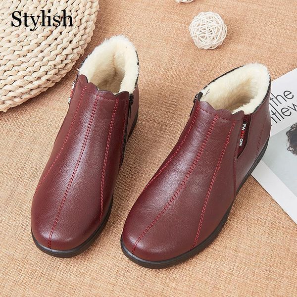 boots winter women ankle fashion warm casual ladies booties snow flats comfortable mom plus size cotton shoes, Black
boots winter women ankle fashion warm casual ladies booties snow flats comfortable mom plus size cotton shoes, Black