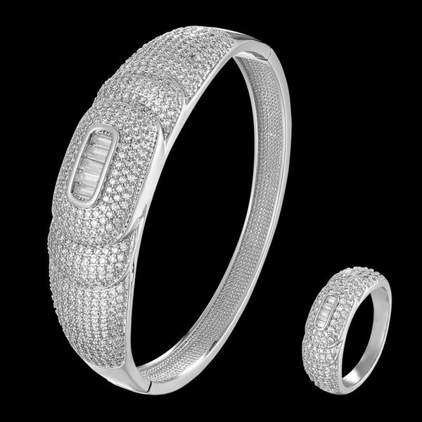earrings & necklace funmode trendy shiny baguette micro cz pave bangle ring jewelry sets for wedding bridal bijoux wholesale fs240, Silver
earrings & necklace funmode trendy shiny baguette micro cz pave bangle ring jewelry sets for wedding bridal bijoux wholesale fs240, Silver