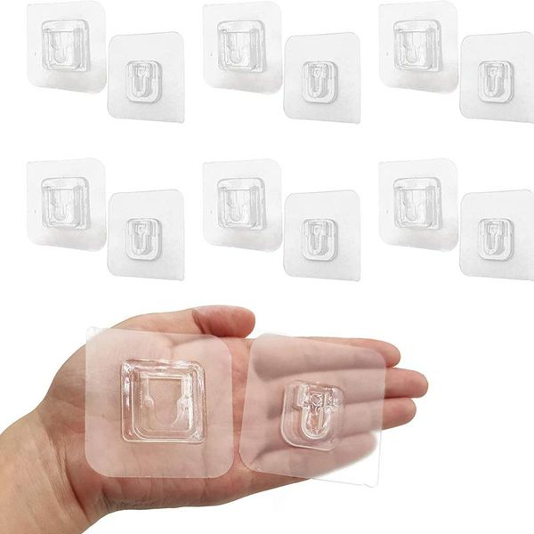 hangers & racks double sided adhesive wall hooks clear strong hanger traceless storage holder self-adhesive for bathroom kitchen
hangers & racks double sided adhesive wall hooks clear strong hanger traceless storage holder self-adhesive for bathroom kitchen