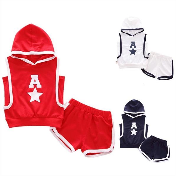 1 4years kid boys two piece suit fresh letter star pattern sleeveless hooded and elastic waist short pants, White
1 4years kid boys two piece suit fresh letter star pattern sleeveless hooded and elastic waist short pants, White