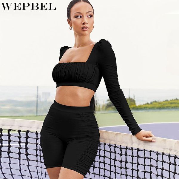 women's tracksuits wepbel solid color slim fit pleated suit high waist straight shorts + long-sleeve square collar t-shirt, Gray
women's tracksuits wepbel solid color slim fit pleated suit high waist straight shorts + long-sleeve square collar t-shirt, Gray