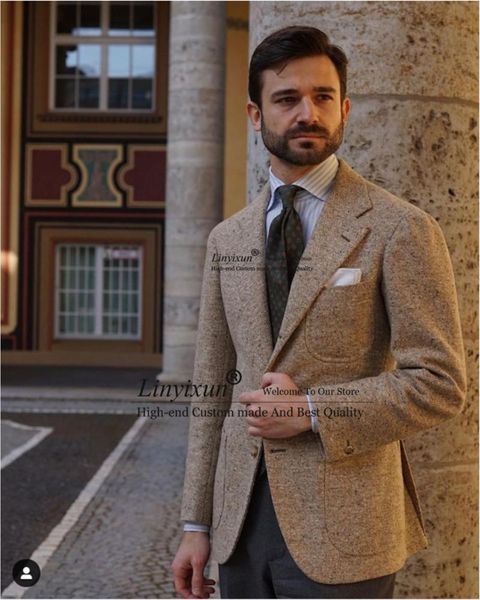 men's suits & blazers winter mens 2 piece set tweed formal business blazer slim fit vintage wedding groom tuxedo prom jacket pants cost, White;black
men's suits & blazers winter mens 2 piece set tweed formal business blazer slim fit vintage wedding groom tuxedo prom jacket pants cost, White;black