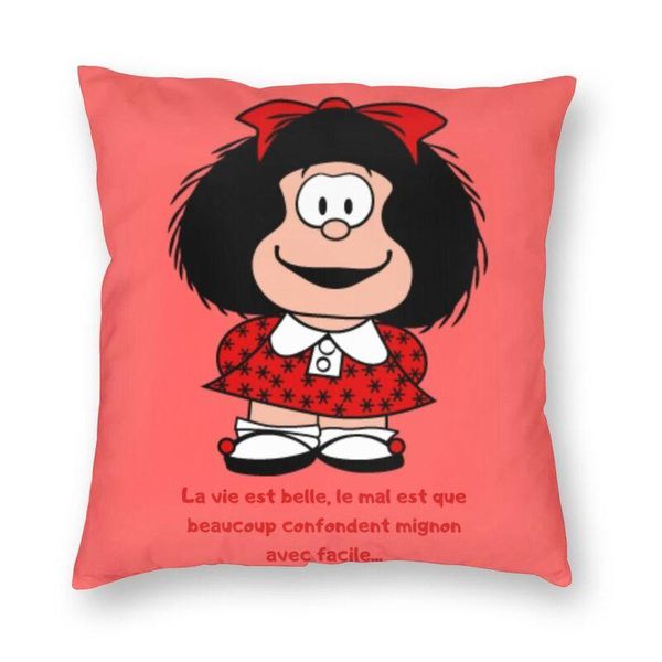 cushion/decorative pillow kawaii mafalda cushion covers sofa decoration polyester pillowcover quino argentina cartoon square throw case 45x4
cushion/decorative pillow kawaii mafalda cushion covers sofa decoration polyester pillowcover quino argentina cartoon square throw case 45x4