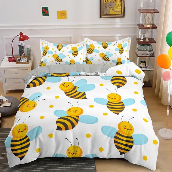 sweet honeybee bedding set for kids duvet cover bed sets king double single size bedclothes 2/3 pieces
sweet honeybee bedding set for kids duvet cover bed sets king double single size bedclothes 2/3 pieces