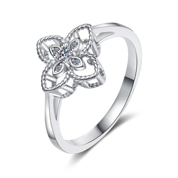 cluster rings anziw 925 sterling silver moissanite diamond 0.04ct double clover fashion engagement ring for women jewelry gifts, Golden;silver
cluster rings anziw 925 sterling silver moissanite diamond 0.04ct double clover fashion engagement ring for women jewelry gifts, Golden;silver