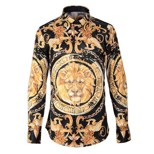 fashion round head lion digital print men casual shirts single breasted long sleeve plus size l xl2xl 3xl 4xl men's, White;black
fashion round head lion digital print men casual shirts single breasted long sleeve plus size l xl2xl 3xl 4xl men's, White;black