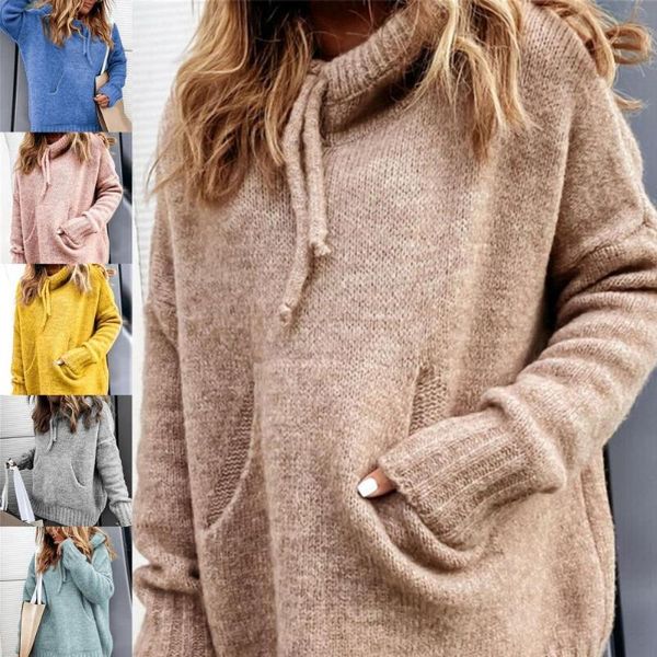women's sweaters women sweater solid color hooded autumn winter drawstring large pocket knitted pullover for daily wear, White;black
women's sweaters women sweater solid color hooded autumn winter drawstring large pocket knitted pullover for daily wear, White;black