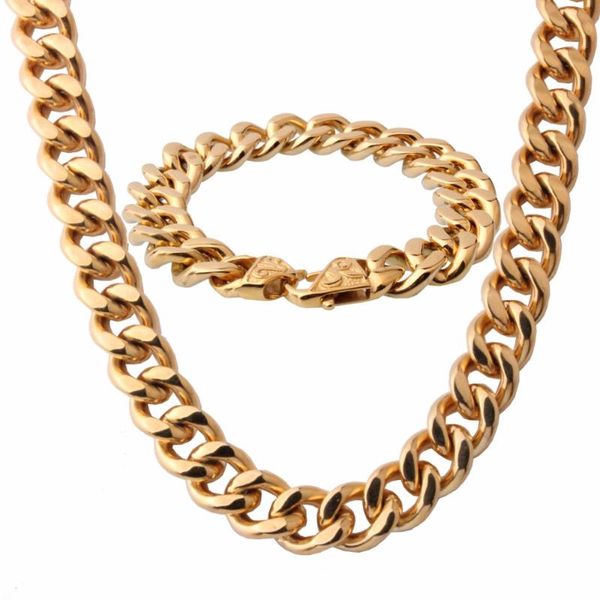 earrings & necklace design 5 color tone 13mm/15mm width vintage bracelet jewelry sets stainless steel fashion accessories for men women, Silver
earrings & necklace design 5 color tone 13mm/15mm width vintage bracelet jewelry sets stainless steel fashion accessories for men women, Silver