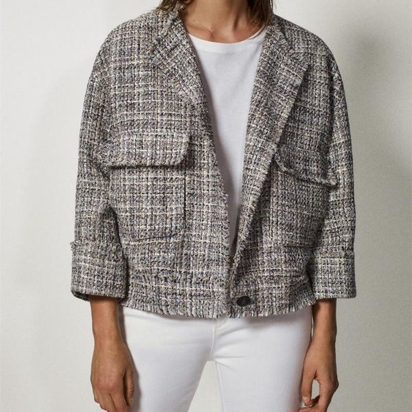 women's jackets 2021 autumn women round neck long-sleeved edge detail decoration single-breasted textured bomber jacket coat, Black;brown
women's jackets 2021 autumn women round neck long-sleeved edge detail decoration single-breasted textured bomber jacket coat, Black;brown