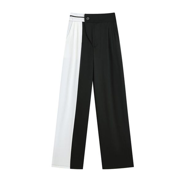 women's pants & capris 2021 fashion high waist women harajuku streetwear hip hop patchwork wide leg loose casual long trouser female, Black;white
women's pants & capris 2021 fashion high waist women harajuku streetwear hip hop patchwork wide leg loose casual long trouser female, Black;white