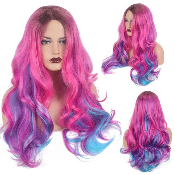 human hair wigs cosplay gradient wig high temperature wire high-grade rose net, Black
human hair wigs cosplay gradient wig high temperature wire high-grade rose net, Black