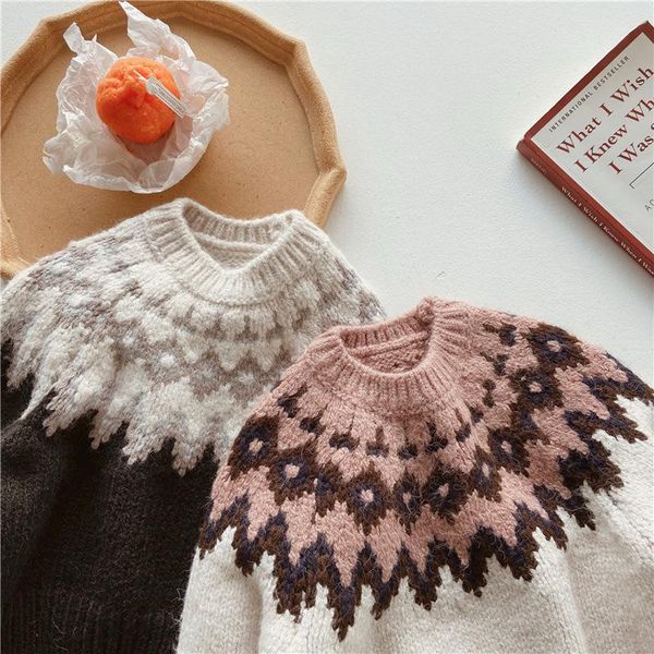 pullover winter baby girls knitted sweaters korean style jacquard geometry toddlers kids pullovers thicken sweater, Blue
pullover winter baby girls knitted sweaters korean style jacquard geometry toddlers kids pullovers thicken sweater, Blue