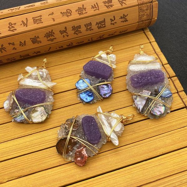 charms natural pearl pendant purple agate multicolor beads irregular shape can be used to make exquisite necklace party decoration, Bronze;silver
charms natural pearl pendant purple agate multicolor beads irregular shape can be used to make exquisite necklace party decoration, Bronze;silver