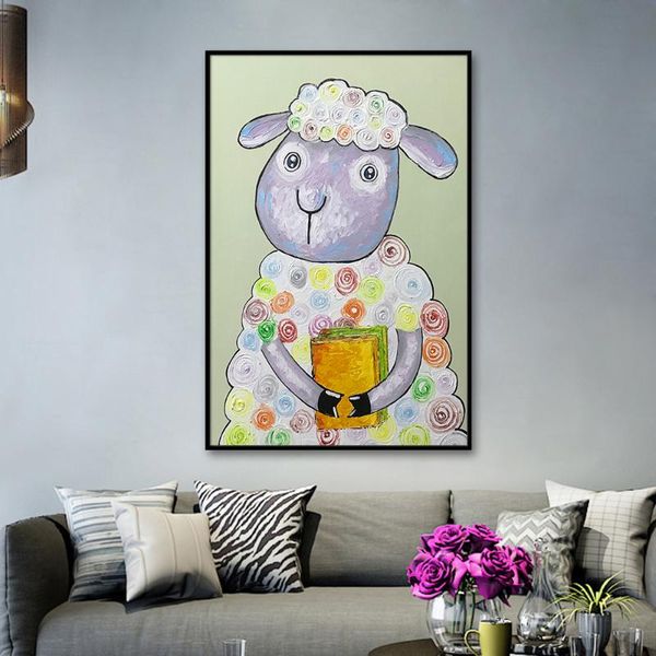 paintings mintura hand painted a lovely sheep oil on canvas wall picture for living room el decor animal poster art no framed
paintings mintura hand painted a lovely sheep oil on canvas wall picture for living room el decor animal poster art no framed