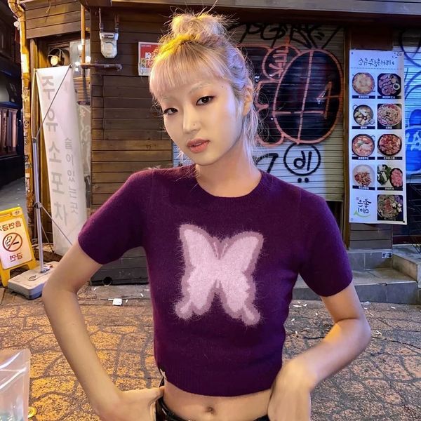 women's tanks & camis women summer t shirt knitted butterfly crop cute slim casual tee round neck tees pullover, White
women's tanks & camis women summer t shirt knitted butterfly crop cute slim casual tee round neck tees pullover, White
