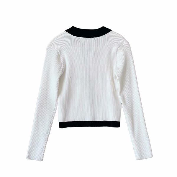 women's knits & tees 2021 female polo long sleeve around neck sweater knitted or crocheted, White
women's knits & tees 2021 female polo long sleeve around neck sweater knitted or crocheted, White