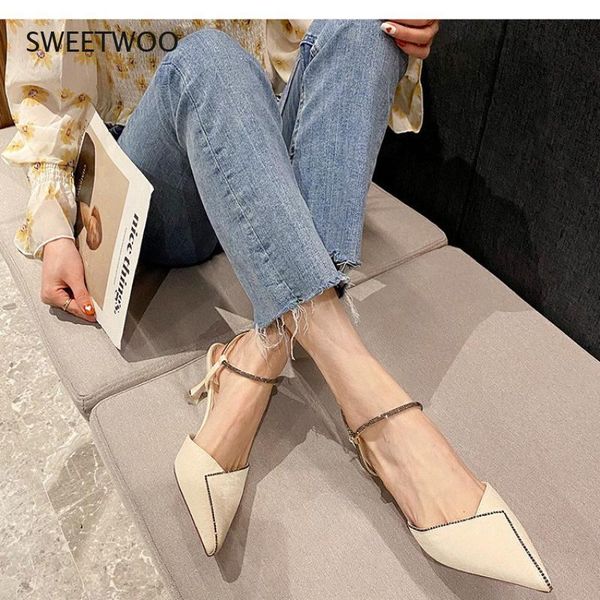 sandals 2021 women's pointed toe high heel pumps flat canvas shoes rhinestone elastic band comfortable stiletto, Black
sandals 2021 women's pointed toe high heel pumps flat canvas shoes rhinestone elastic band comfortable stiletto, Black