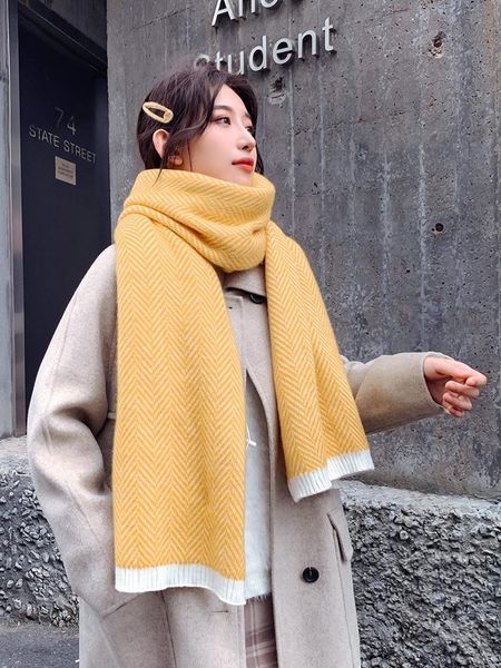 scarves herringbone scarf female autumn and winter korean version versatile student lovely girl ins essential wool knitting bib man, Blue;gray
scarves herringbone scarf female autumn and winter korean version versatile student lovely girl ins essential wool knitting bib man, Blue;gray