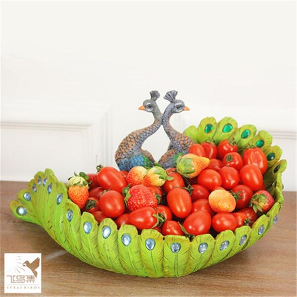 dishes & plates large peacock fruit plate living room creative home european-style simple modern fashion high-end multifunctional candy pot
dishes & plates large peacock fruit plate living room creative home european-style simple modern fashion high-end multifunctional candy pot