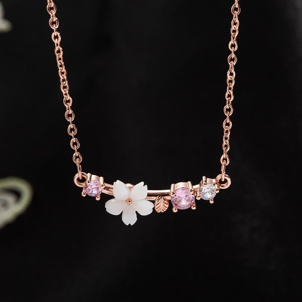 pendant necklaces rose gold shell flowers cz necklace for women charm clavicle chain aestheitc party wedding jewelry wholesale, Silver
pendant necklaces rose gold shell flowers cz necklace for women charm clavicle chain aestheitc party wedding jewelry wholesale, Silver
