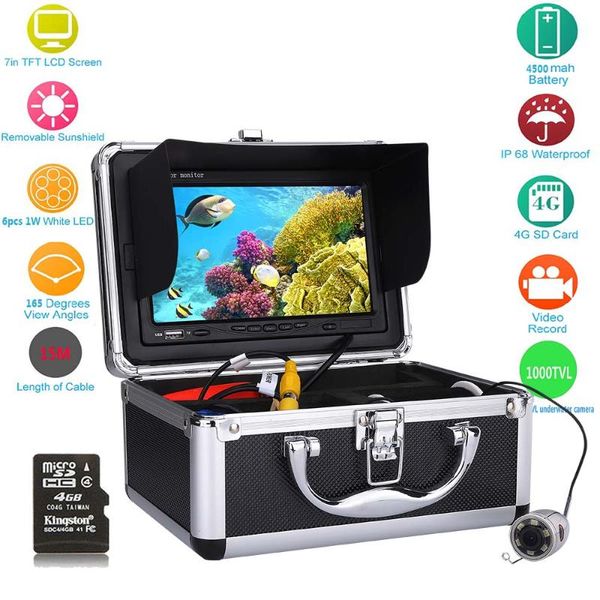 fish finder 15/20/30/50m 7'' color digital lcd 1000tvl hd dvr recorder waterproof fishing video underwater camera
fish finder 15/20/30/50m 7'' color digital lcd 1000tvl hd dvr recorder waterproof fishing video underwater camera